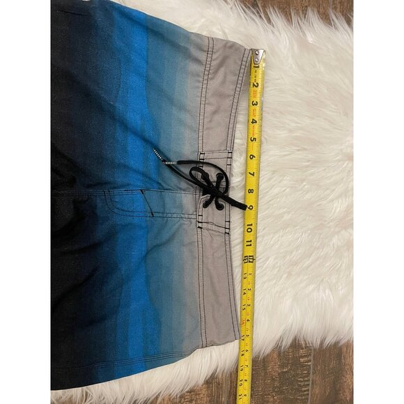 O'Neill Mens Unlined Surf Board Shorts Size 32 Blue Gray Color Block - Picture 5 of 8